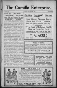 The Camilla enterprise, 1909 April 2