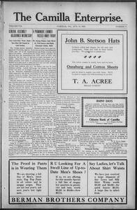 The Camilla enterprise, 1909 August 13