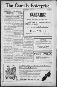 The Camilla enterprise, 1910 July 8