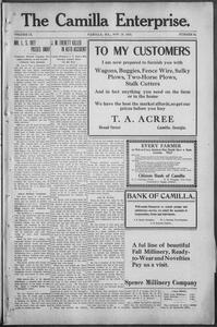 The Camilla enterprise, 1910 November 18
