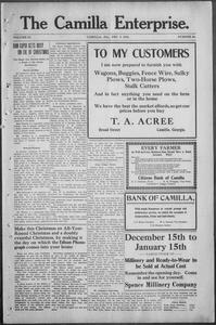 The Camilla enterprise, 1910 December 9