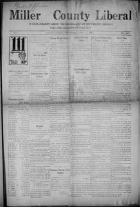 The Miller County liberal, 1922 October 11