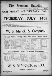 Irwinton bulletin, 1910 August 5