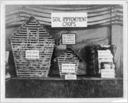Photograph of the Soil Improvement Crops exhibit at the Georgia State Fair, Macon, Bibb County, Georgia, 1923