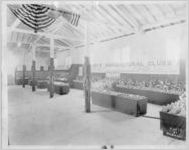 Photograph of the boys agricultural clubs exhibit at the Georgia State Fair, Macon, Bibb County, Georgia, 1923