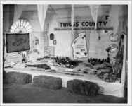 Photograph of the Twiggs County exhibit at the Georgia State Fair, Macon, Bibb County, Georgia, 1952