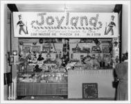 Photograph of the Joyland toy exhibit at the Georgia State Fair, Macon, Bibb County, Georgia, 1955