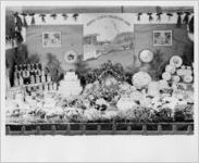 Photograph of the Monroe County exhibit at the Georgia State Fair, Macon, Bibb County, Georgia, 1957