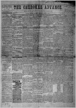 The Cherokee advance, Aug. 4, 1881