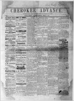 The Cherokee advance, Mar. 18, 1882