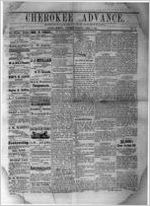 The Cherokee advance, Apr. 8, 1882