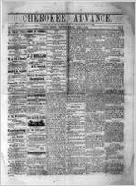 The Cherokee advance, Apr. 22, 1882