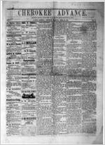 The Cherokee advance, Apr. 29, 1882
