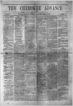 The Cherokee advance, Mar. 27, 1884