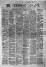 The Cherokee advance, Apr. 10, 1884