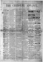 The Cherokee advance, Oct. 23, 1884