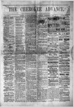 The Cherokee advance, Nov. 27, 1884