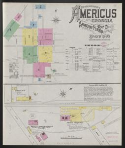 Insurance maps of Americus, Sumpter County, Georgia, March 1895 / Sanborn-Perris Map Co. Limited