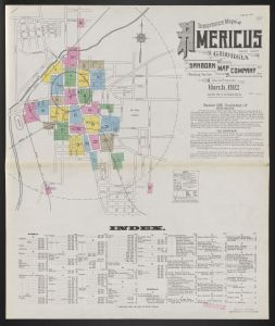 Insurance maps of Americus, Sumter County, Georgia, March, 1912 / Sanborn Map Company