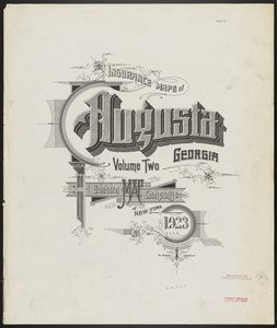 Insurance Maps of Augusta, Georgia, volume two / Sanborn Map Company of New York