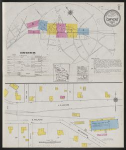 Conyers, Rockdale County, Georgia, July 1921 / Sanborn Map Company