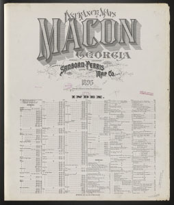 Insurance maps of Macon, Georgia, 1895 / published by the Sanborn-Perris Map Co. Limited