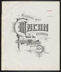 Insurance maps of Macon, Georgia, volume one, 1924 / Sanborn Map Company of New York