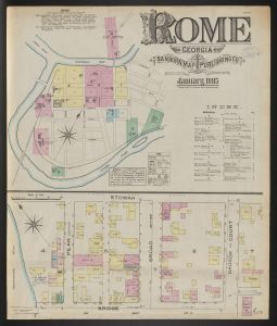 Rome, Georgia, January, 1885 / Sanborn Map & Publishing Co. Limited