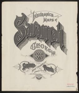 Insurance maps of Savannah, Georgia, 1898 / published by the Sanborn-Perris Map Company Limited