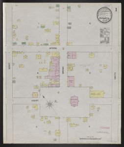 Sparta, Ga., Apr. 1889 / Sanborn Map & Publishing Co., Limited