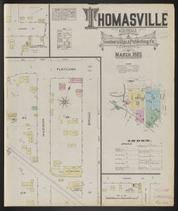 Thomasville, Georgia, March, 1885 / Sanborn Map & Publishing Co., Limited