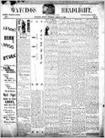 Waycross headlight, Jan. 27, 1886
