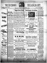 Waycross headlight, Nov. 17, 1886