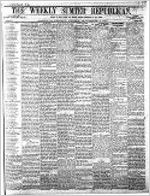 The Weekly Sumter republican, Sep. 2, 1870