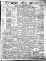 The Weekly Sumter republican, Aug. 29, 1873