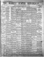 The Weekly Sumter republican, May. 29, 1874