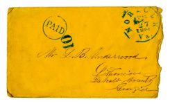 Correspondence and envelopes from unidentified persons, mostly unsigned letters to friends and family of the Underwood's and Key's