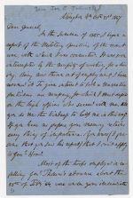 General Joseph E. Johnston letter to General Thomas C. Hindman, 1867 October 21