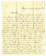 Letter from E. H. (Hud) McCall, Sergeant in the 80th Ohio Volunteers to his sister Miss Libb McCall, Resaca, Georgia, (transcription available, see box 2, folder 23)