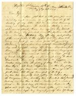 Letter from Will H. Githens, Surgeon in the 78th Illinois Volunteers, Hospital 2nd Division, 14th A. C. to his wife, Atlanta, Georgia