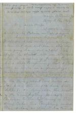 Letter from John C. Cox, Company H, Perrin's 11th Mississippi Cavalry Regiment to his wife, near Atlanta, Georgia, (transcript available, see box 2, folder 24)
