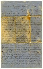 Letter from J. R. White (Confederate) to his wife Cynthia, Palmetto, Georgia, (transcription available, see box 2, folder 26)