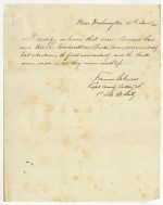 Letter, Certifications by Francis DeGress