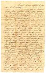 Mobley, Francis L. to Mrs. F. L. (Rhoda) Mobley