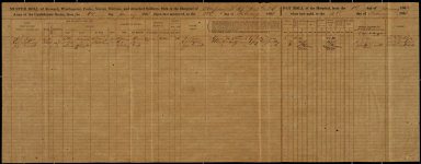 Muster and Pay Roll, Co F 47th GA Regiment Volunteers (Hospital Department), package 2-C, 3; item(s) 3053