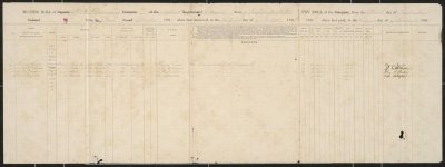 Muster and Pay Roll, 1st Confederate Infantry (Villepique Light Artillery), package 2-D, 33; item(s) 3132