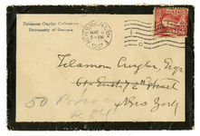 Confederate. Seal - wax impression and letter, 1907