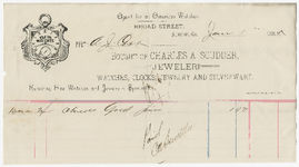 Reciepts and Bills, 1881