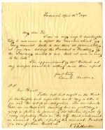 Harden, Edward. Letter