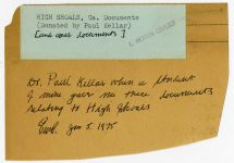 High Shoals, Georgia. Documents